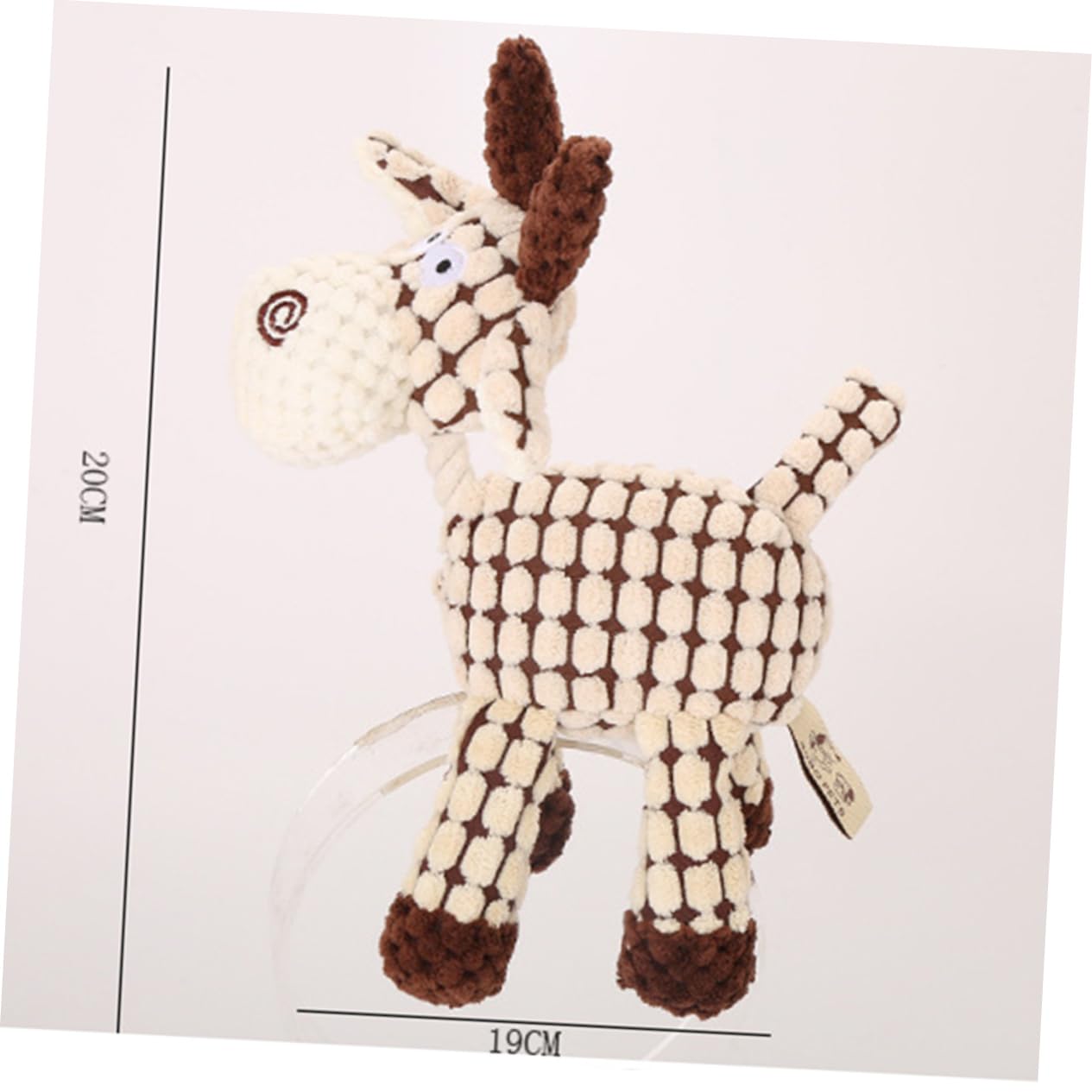 SUPVOX 3 Piezas Juguete para Masticar Perros Mascota de Peluche de Juguete cumpleaños Juguete Suave Juguetes para Perros pequeños Juguete Indestructible Burro de Juguete
