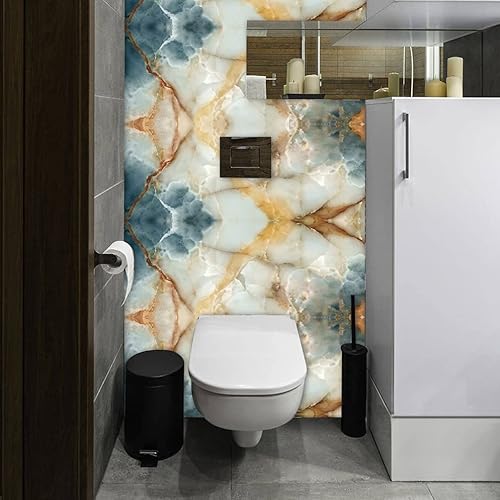 Miniatura 7 de 10 hojas de calcomanías para azulejos de 6 x 6 pulgadas, vinilo impermeable para cocina, baño, ducha, decoración de pared