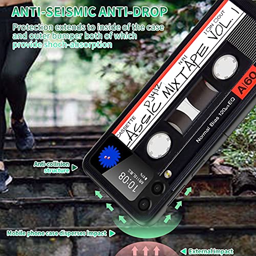 Galaxy Z Flip 4 Case,Rossy For Samsung Z Flip 4 5G Case,Ultra Thin Slim Hard Pc Shookproof Folding Stylish Girly Anti-Scratch Protection Phone Case For Samsung Z Flip 4 5G (2022),Retro Audio Cassette #TOP2