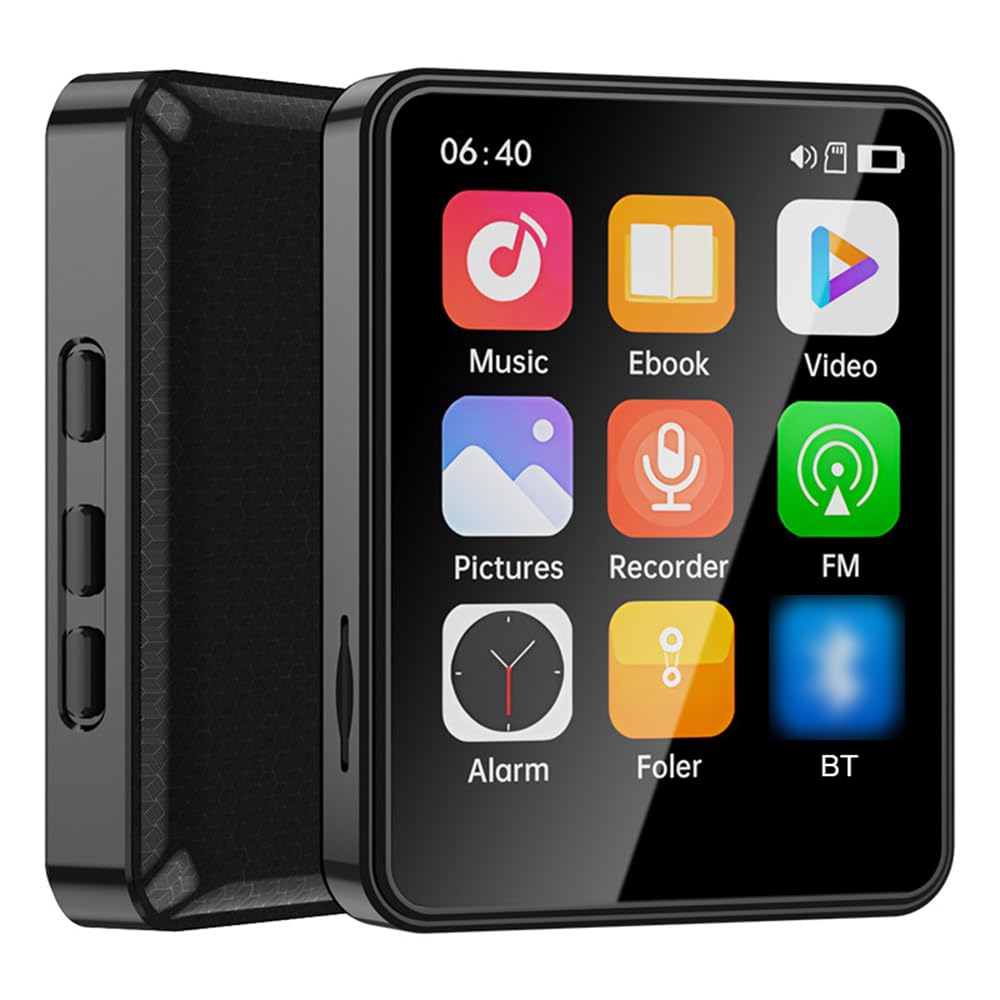 Lettore MP3 MP4 con Altoparlante integrato Espansione scheda TF Schermo completo Supporta la lettura di e-book e riproduzione video HD