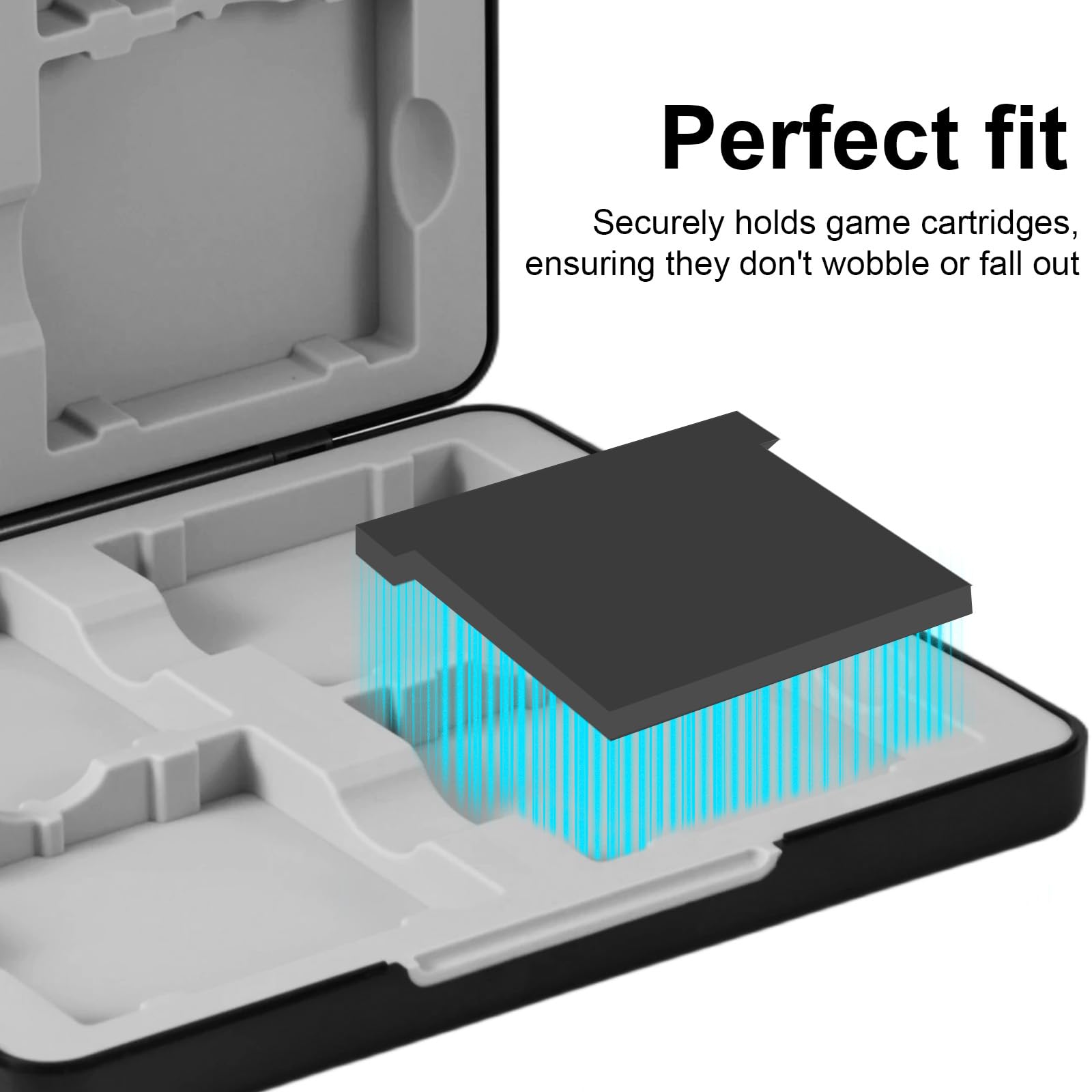 Custodia per Cartucce di Gioco per Gameboy GB GBC, Supporto Protettivo con Chiusura Magnetica e Slot in Silicone Contiene 16 Cartucce di Gioco for GB GBC Collezionisti - 5