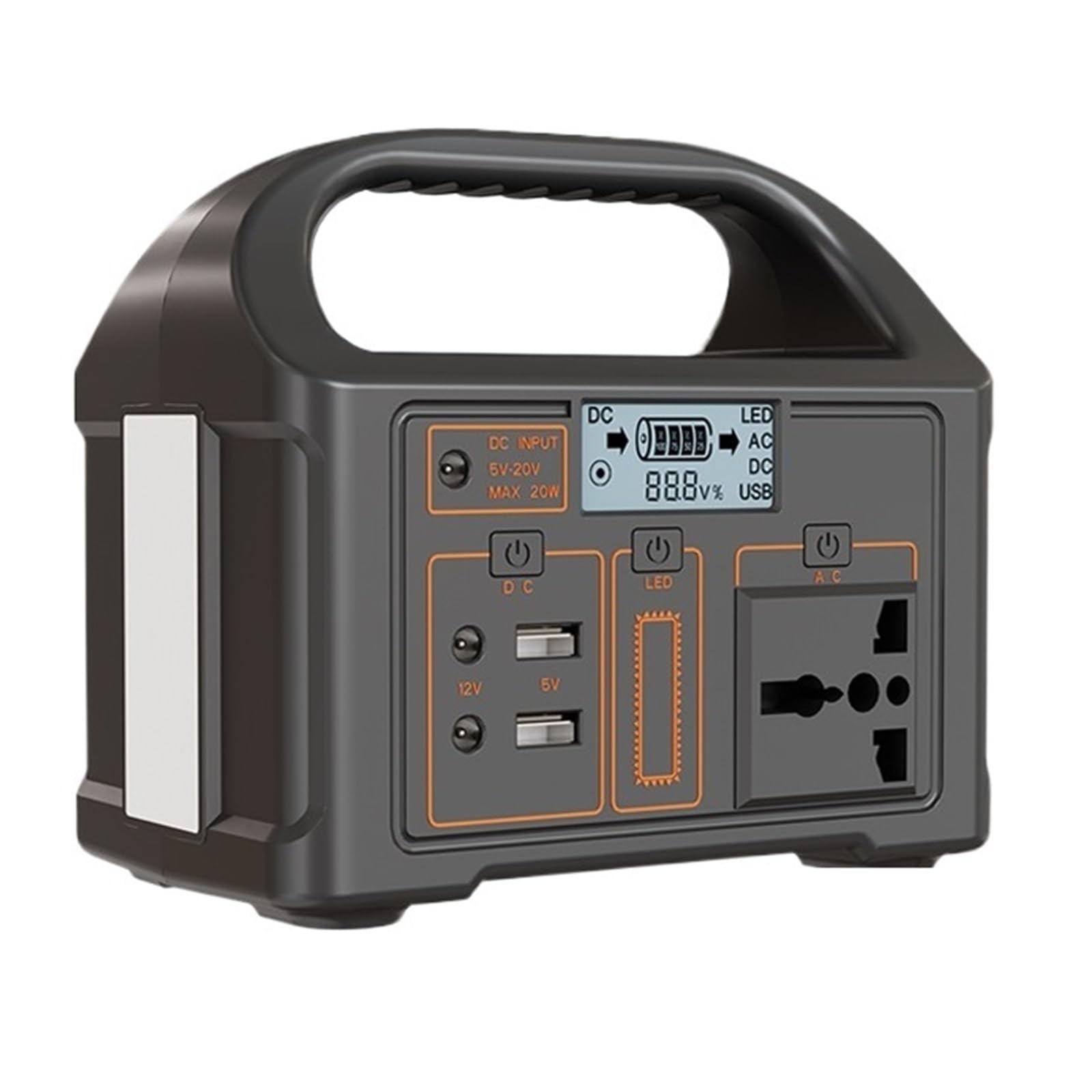 Przenośna Elektrownia 100W 76,8Wh LiFePO4 Akumulatorowa Stacja Ładowania Awaryjnego UPS Generator Energii Słonecznej Power Bank Na Kemping Lekki I PrzenośNy