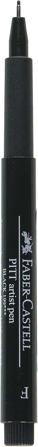 A.W. FABER CASTELL USA FC800011T Pitt Artist Pen Fine Bc, Black