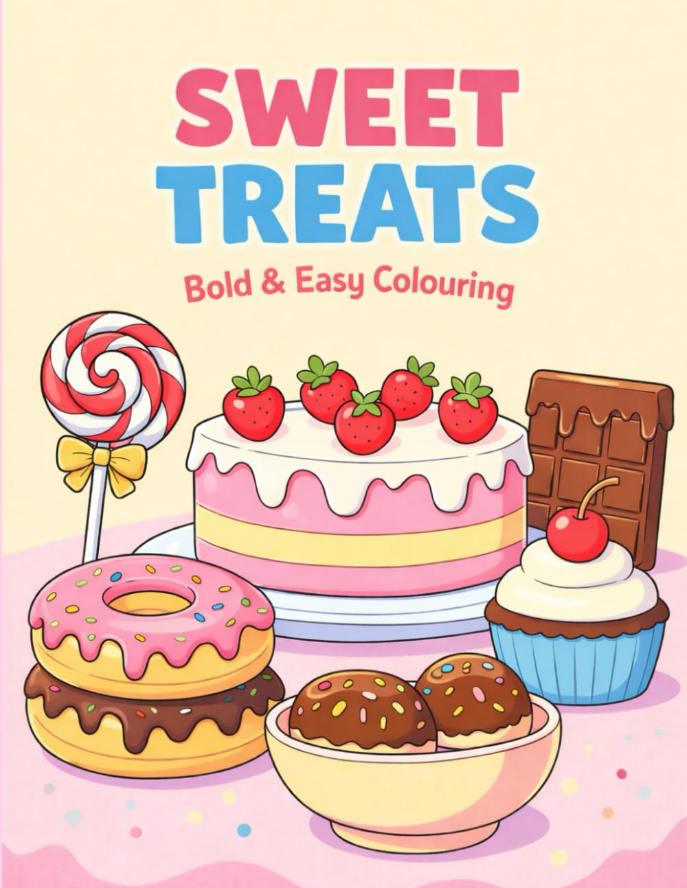 Sweet Treats: Bold & Easy Colouring for Kids