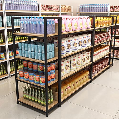 XingLi Garage Shelving Heavy Duty Storage Shelves 4 Tier Heavy Duty Shelving Adjustable Garage Shelves for Basement, Warehouse, Commercial, Easy Assemble(Black,L-260CM)