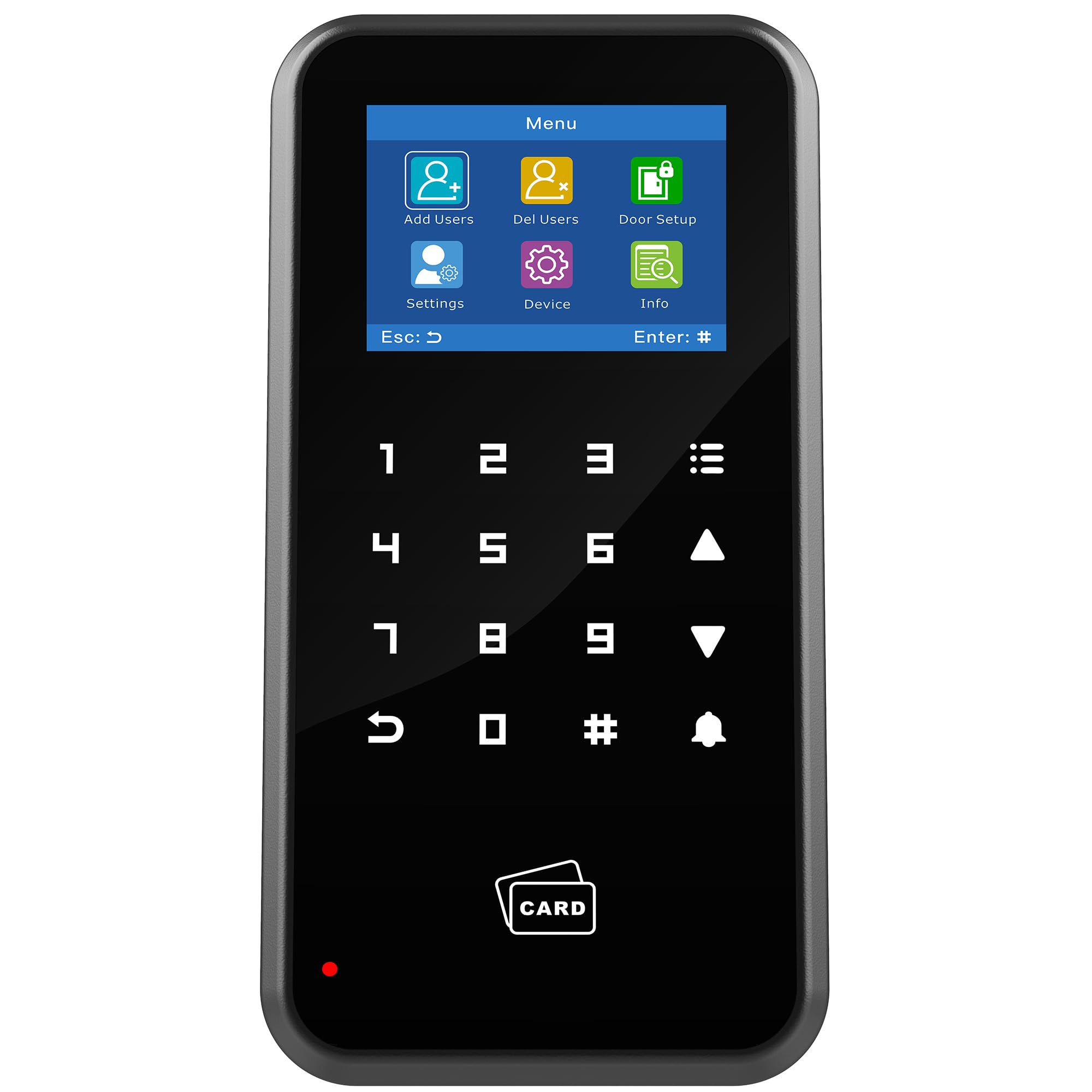 UHPPOTE 2,4-Zoll-Display Türzugangskontrolle Touch-Tastatur 125khz Kompatibel mit WiFi