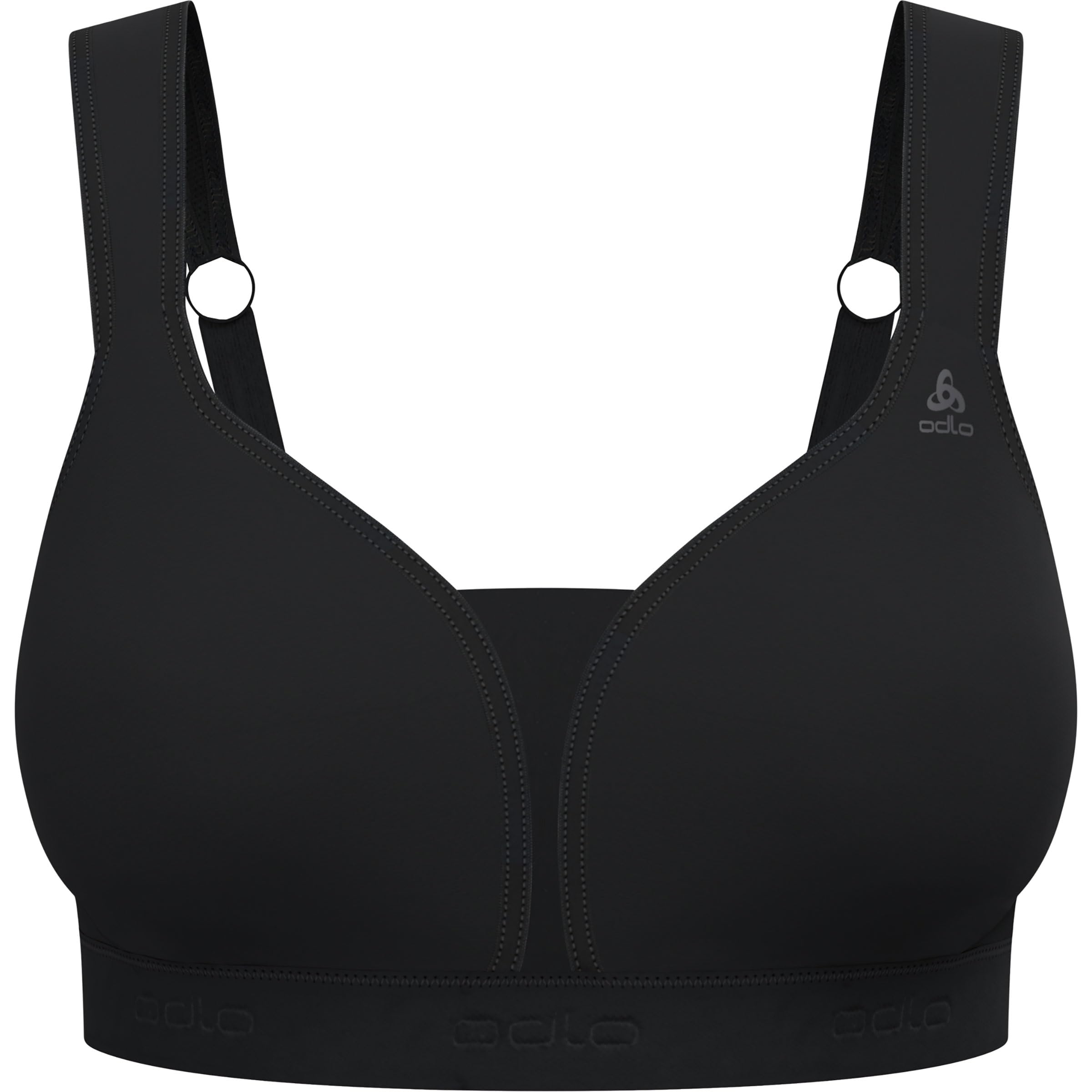 ODLO Women's Padded HIGH A-Cup Sports Bra, Black, 70