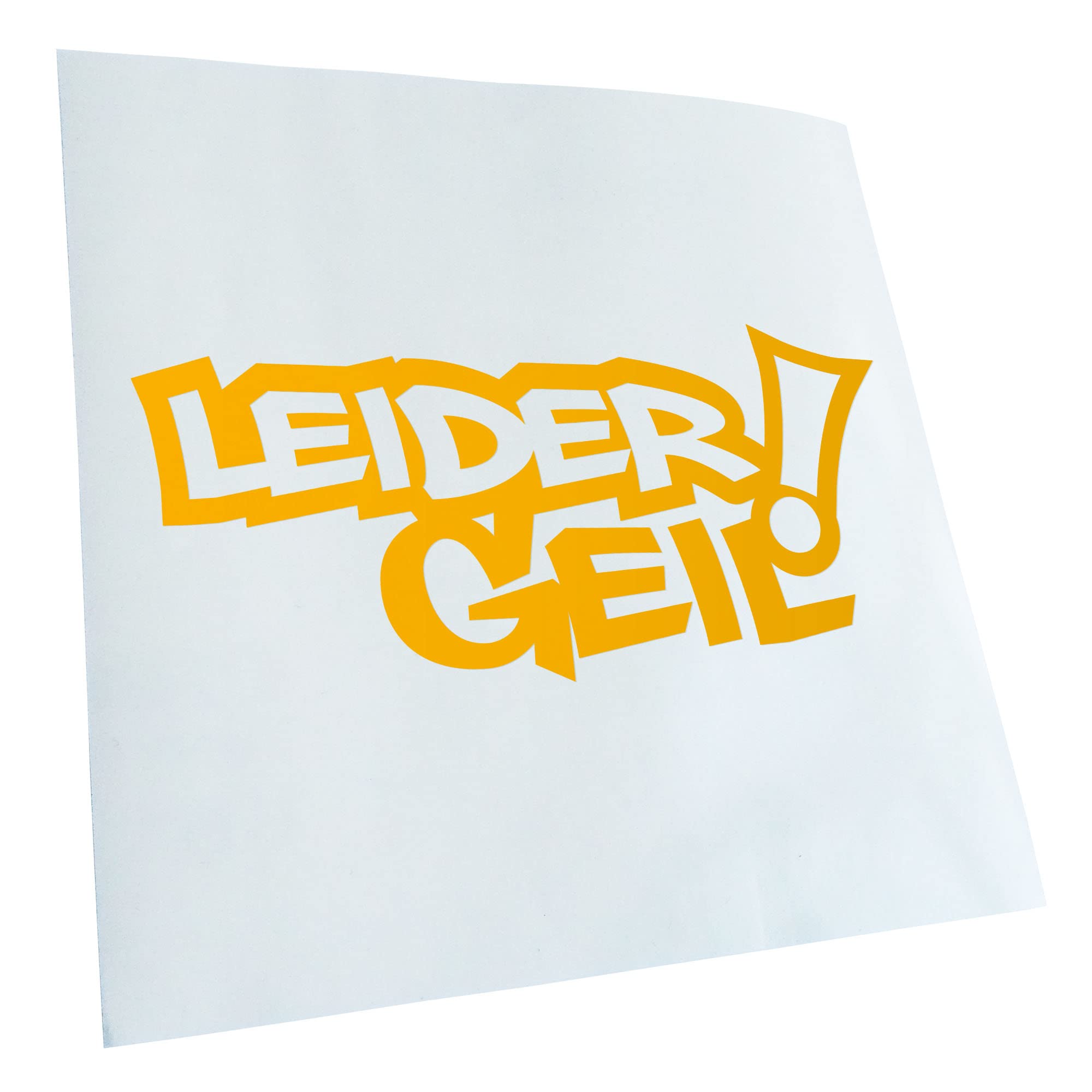 Racing Die Cut JM Decal Sticker 20 x 9 cm with German Text Leider geil [Unfortunately cool]