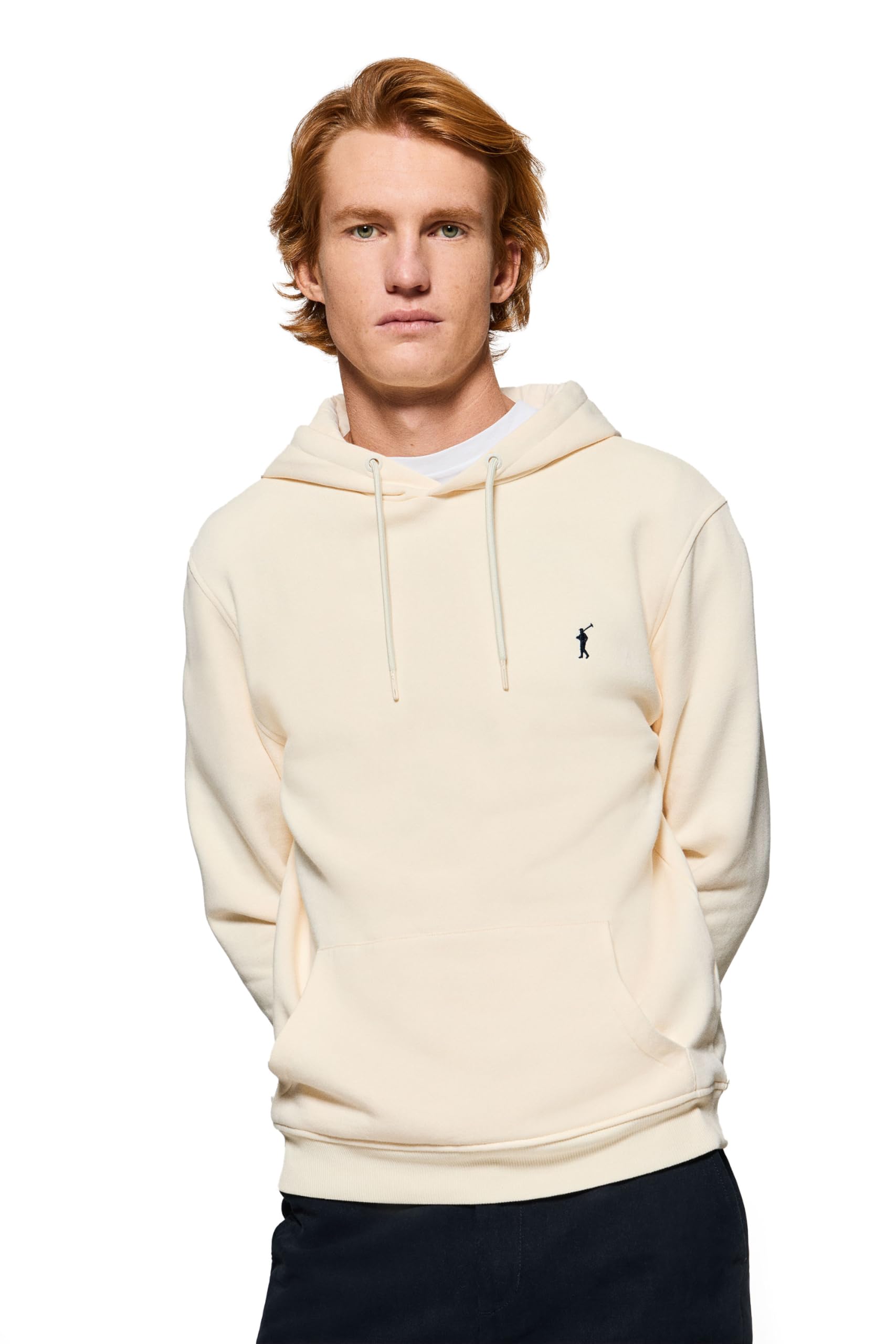 Polo Club Felpa con Scollo Tondo e Logo Ricamato da Uomo - 100% Cotone - Maglia a Maniche Lunghe