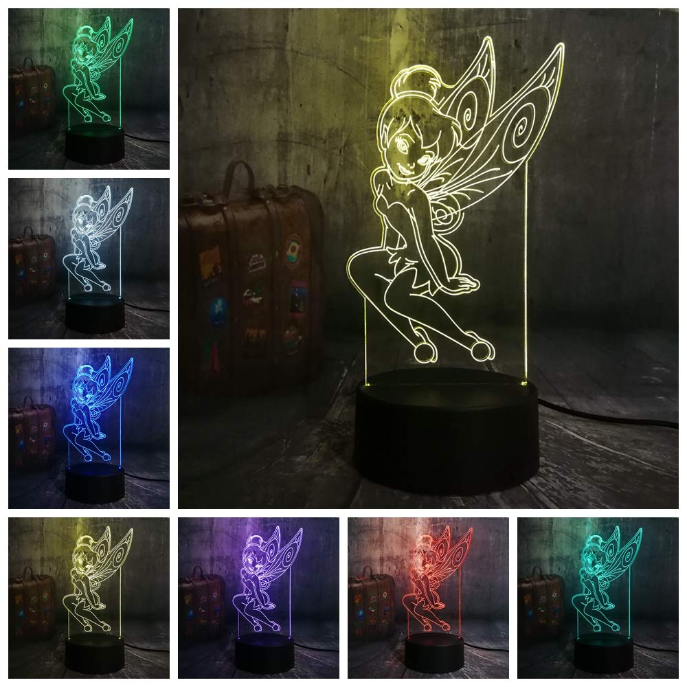 ティンカーベル　LEDライト　ルームランプ Amazon.co.jp : Laysinly ティンカーベル LEDナイトライト
