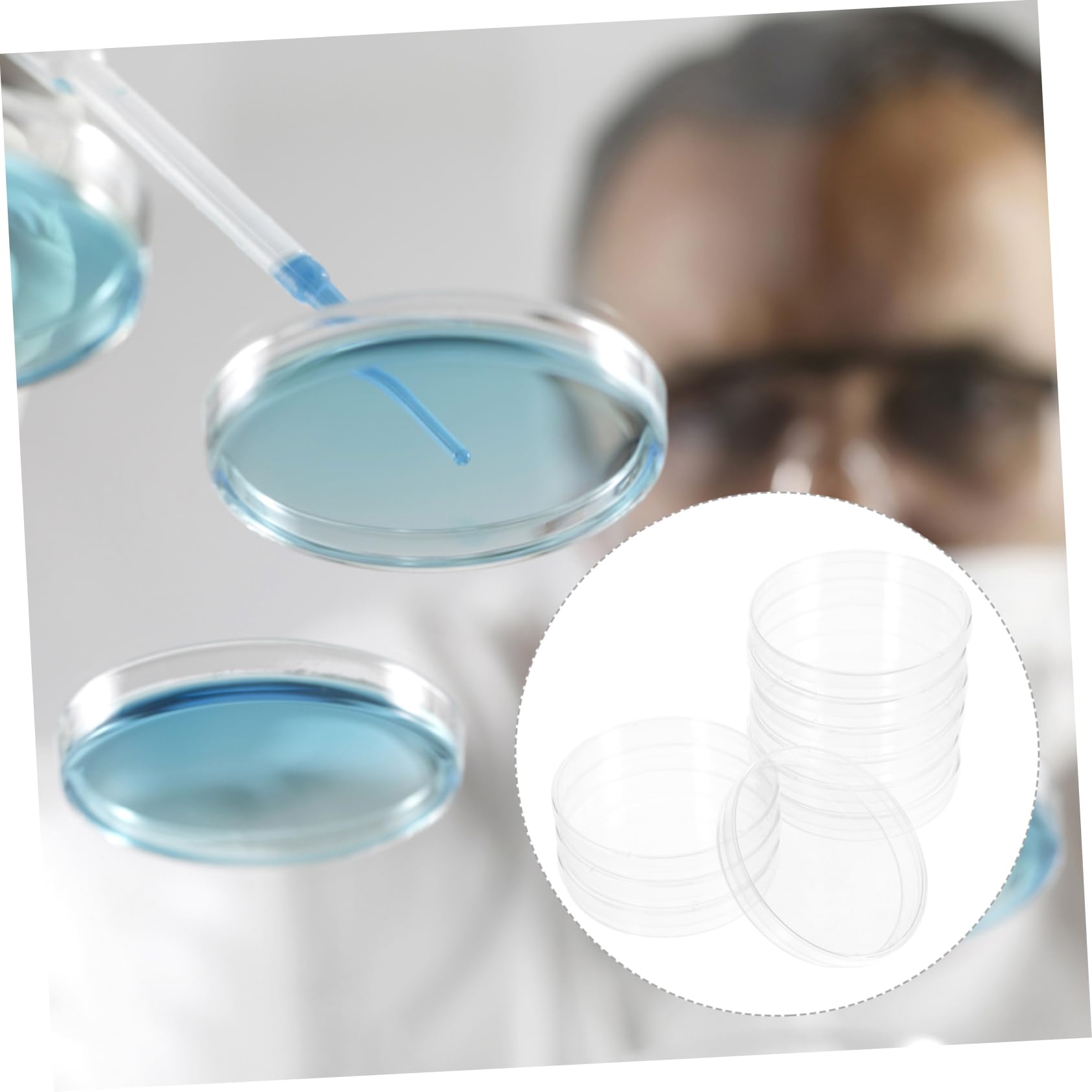 CIYODO 10pcs Square Petri Dish Tissue Culture Plate Agar Petri Dishes Lab Culture Holder Borosilicate Petri Dishes Cell Dish Laboratory Culture Holder Culture Dish Plastic Transparent