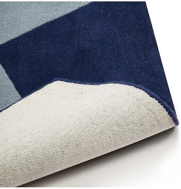 Kids Star Area Rug 9x12 ft | Soft Hand Tufted Blue Carpet for Kids Room Nursery Playroom