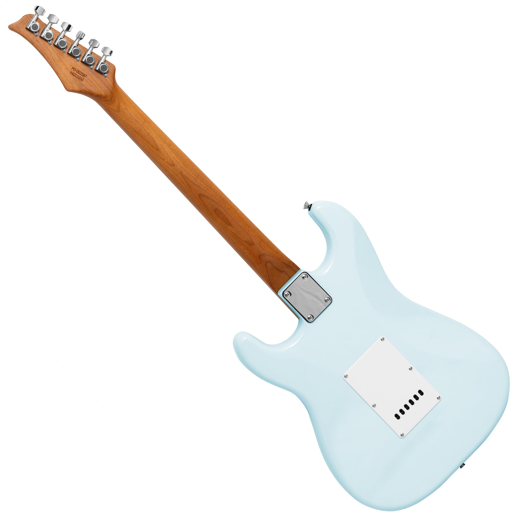 Tiger ELG-LBL chitarra elettrica full size azzurra | Manico in acero stagionato e pickup SSS versatili, adatta a tutti gli stili musicali e livelli di esperienza.
