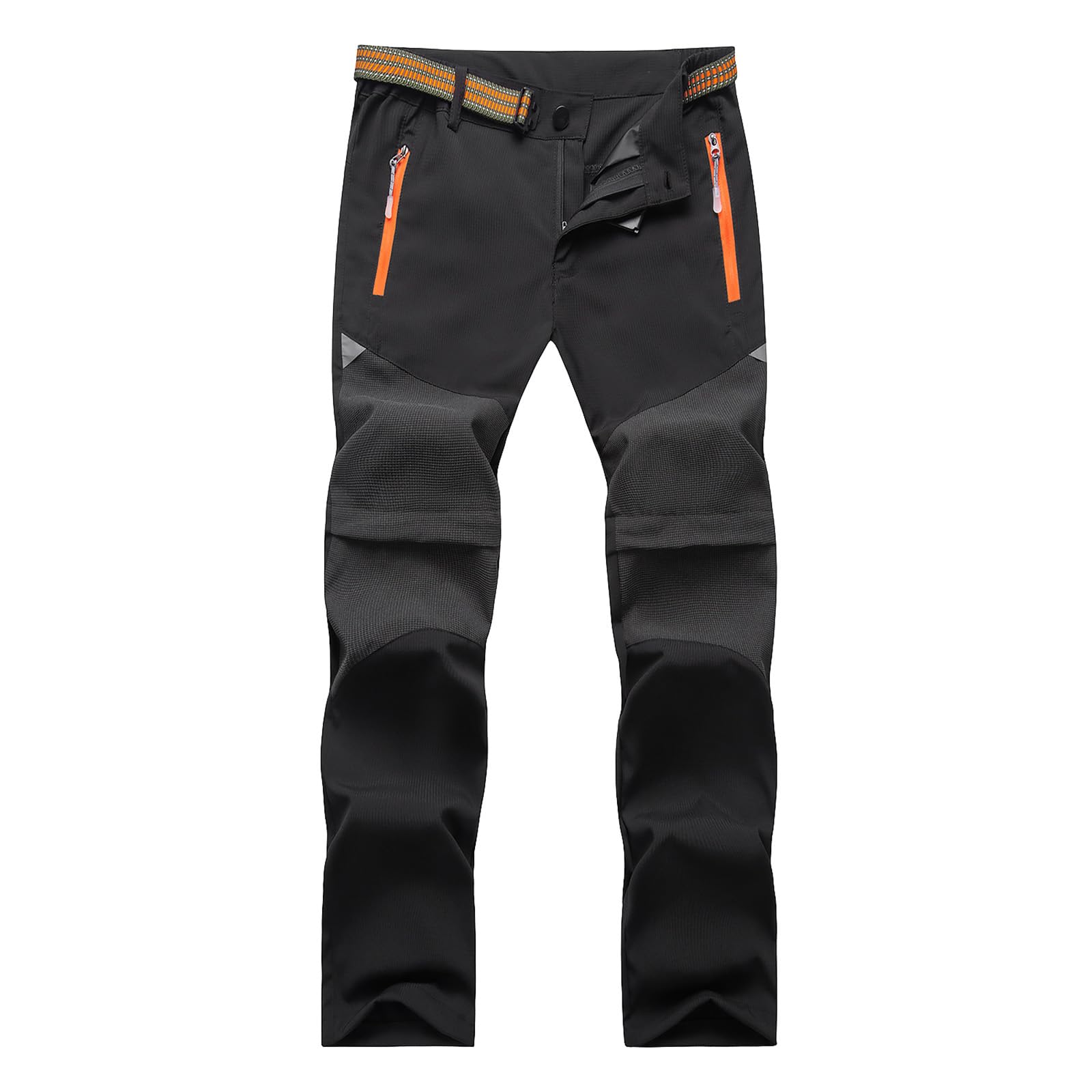 SUKUTU 2 en 1 Cremallera niños Pantalones niños niñas Primavera y Verano Senderismo Pantalones de Secado rápido Cortos Ligeros al Aire Libre