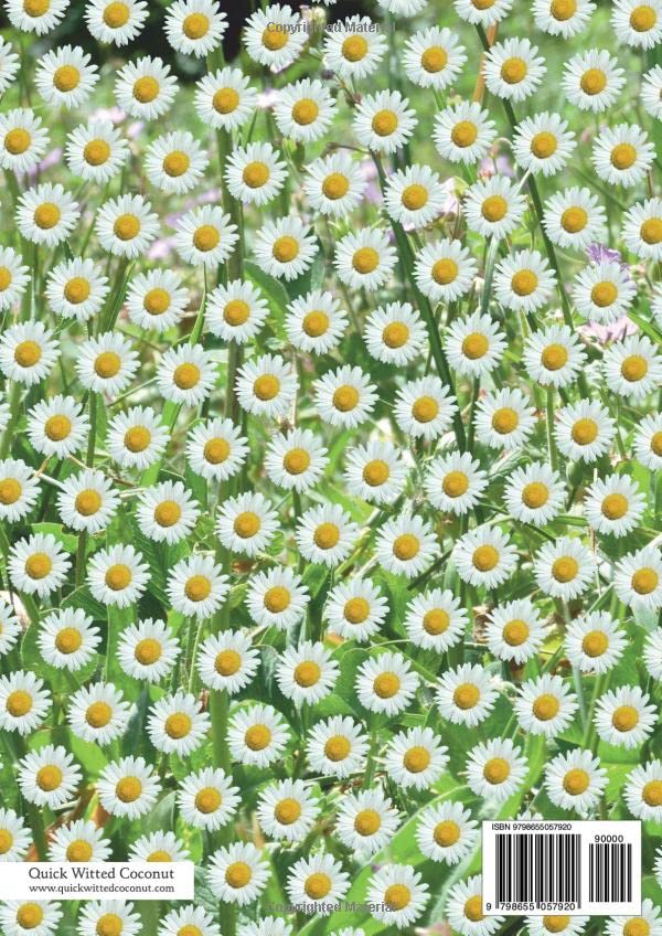 Daisy Notebook - Lined Pages - A4 - Premium: (Green Leaf Edition) Fun notebook 192 lined pages (A4 / 8.27x11.69 inches / 21x29.7cm) - Image 2