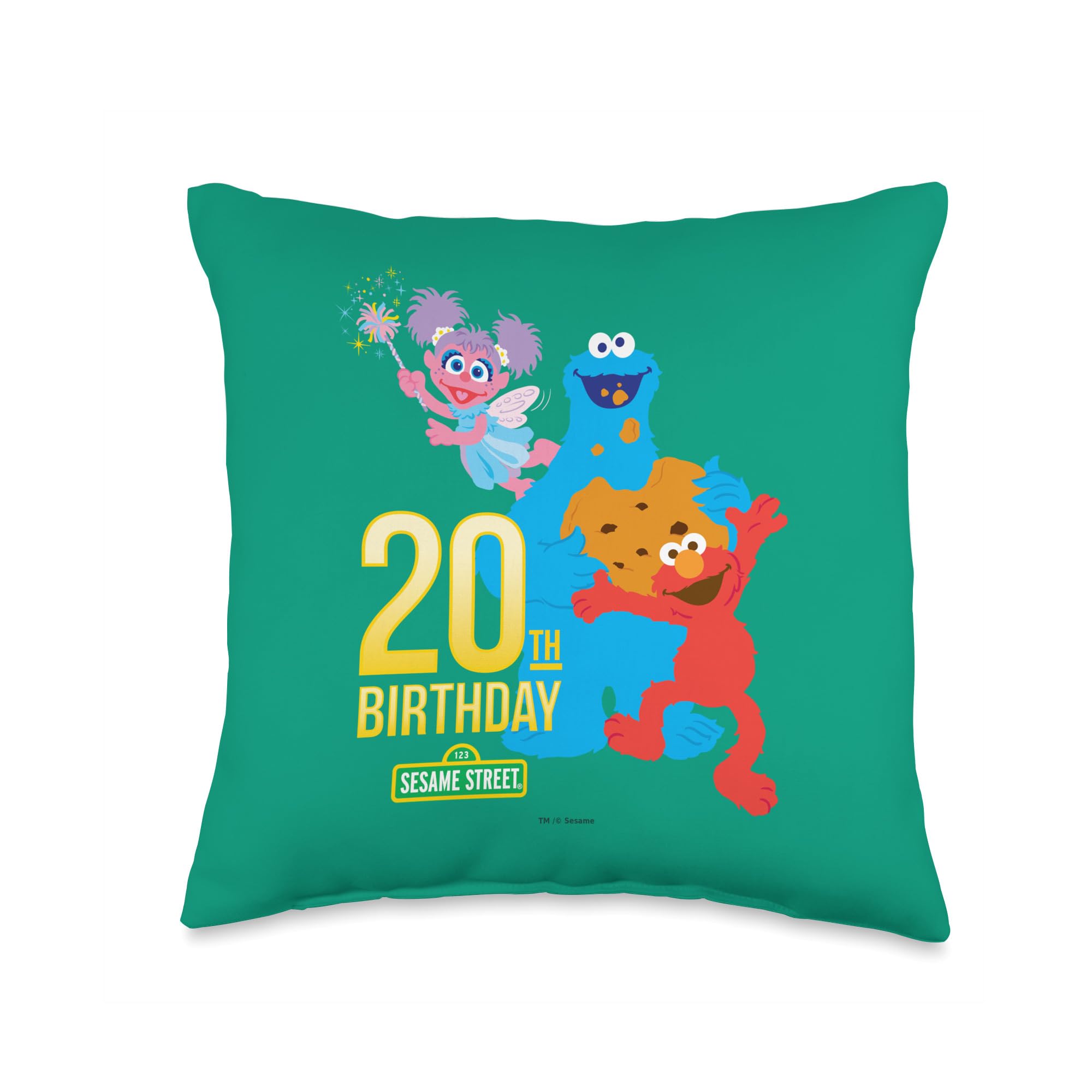 Coussin Sesame Street 20th Birthday le cadeau rétro parfait pour les fans de pop culture