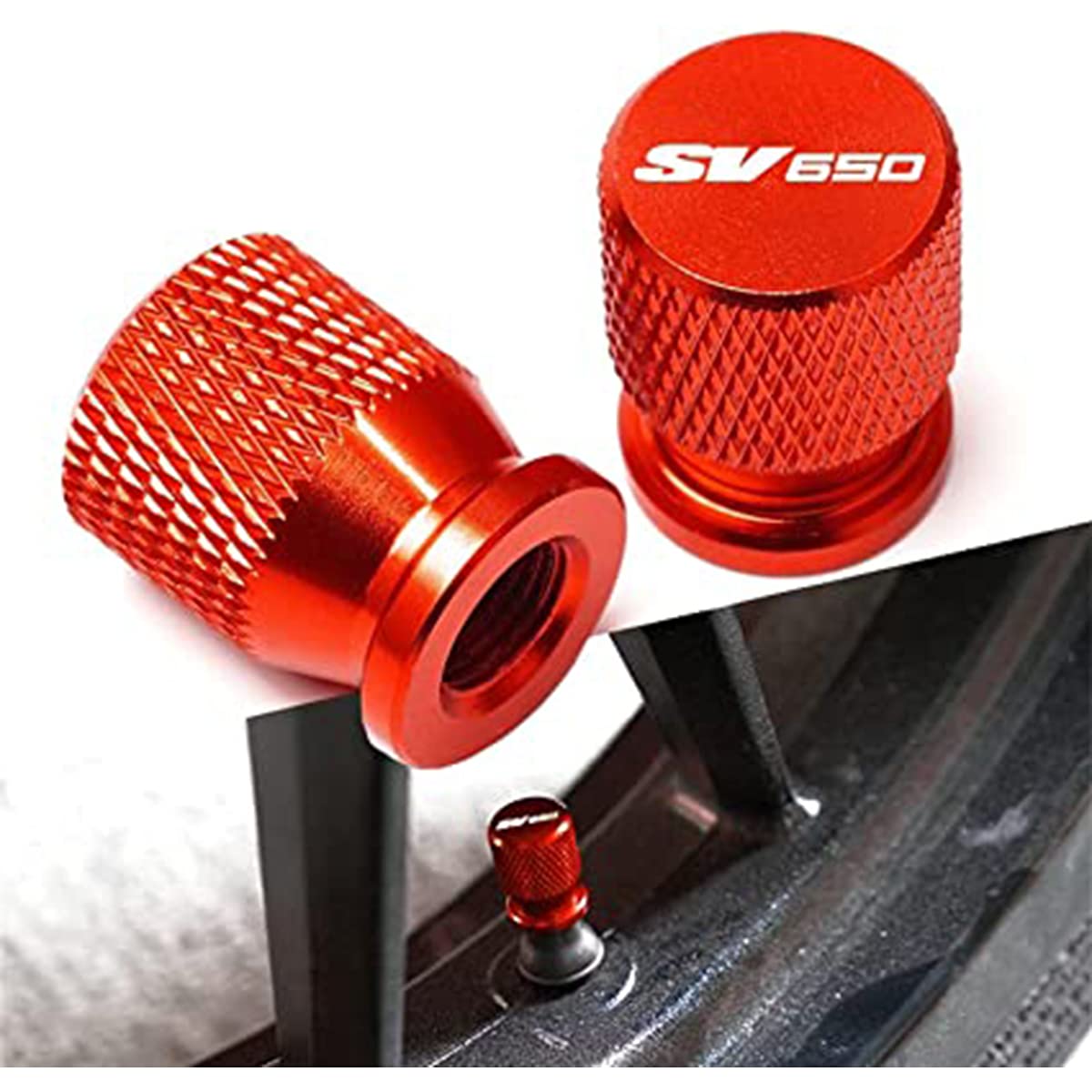 Bouchons De Valve En Aluminium à Moletage Croisé - Accessoires