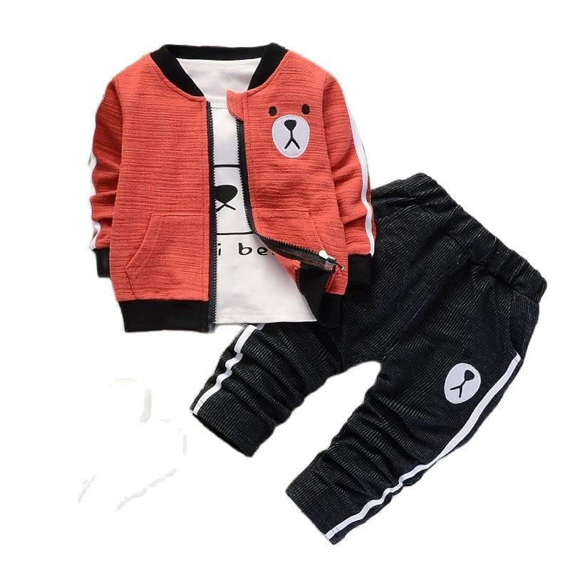 Baby Boys 3pcs Clothing Suit Long-Sleeve T-Shirt + Jacket + Pants Newborn Casual Sports Clothes2