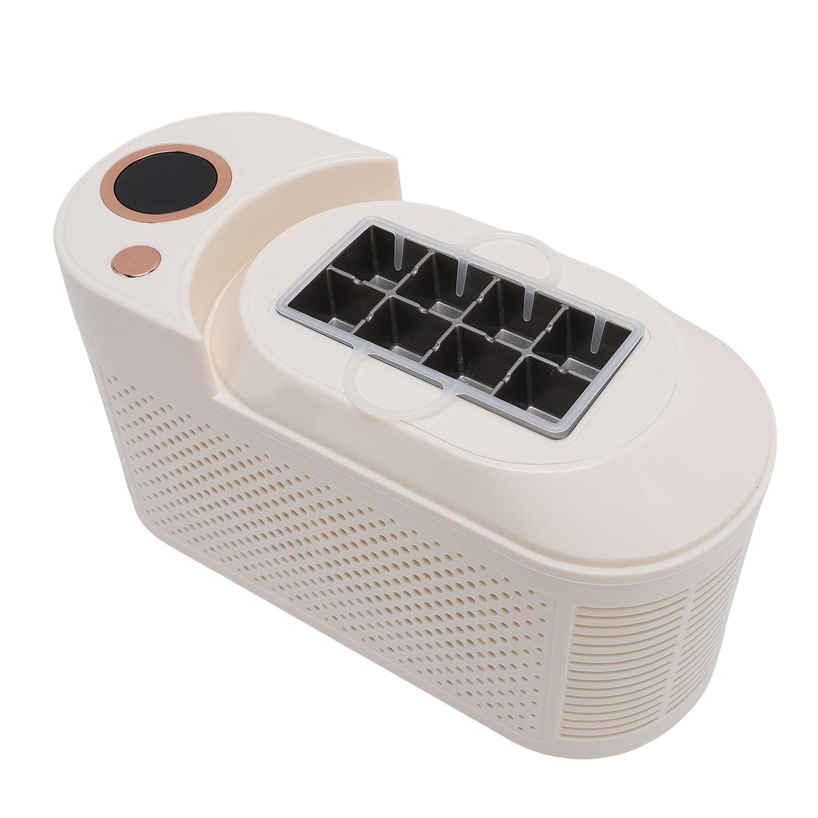 Mini Máquina de Hielo Portátil para Encimera, Fabricación de Hielo Rápida de 120W, 8 Cubos en 10 Minutos para Casa, Camping, RV (Enchufe de la UE)