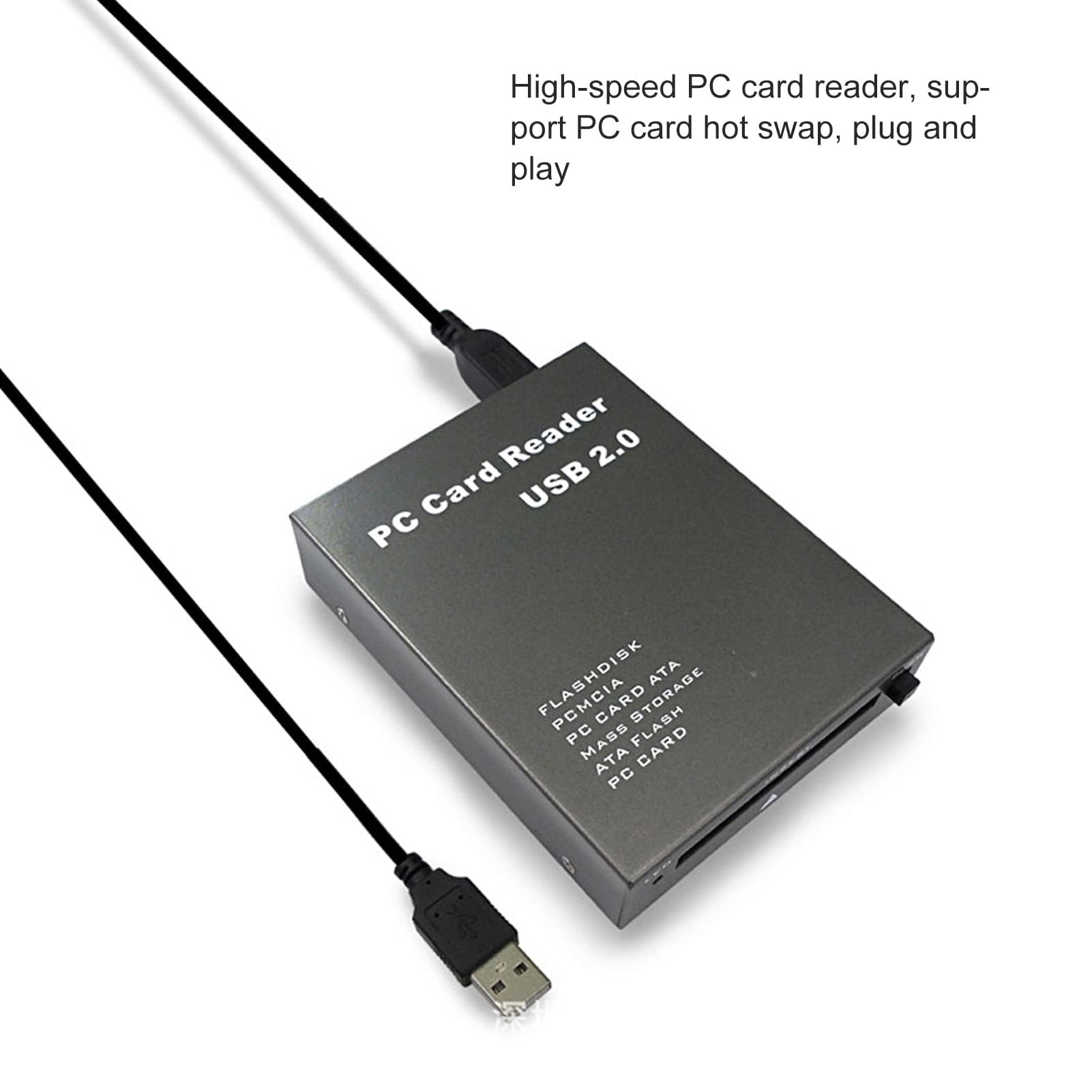 Dpofirs Lector De Tarjetas USB 2.0 PCMCIA, PC ATA Card PCMCIA 68 Pines Tarjeta De Memoria Flash Industrial De Alta Velocidad Lectores De Tarjetas De Memoria ATA De Lectura Directa