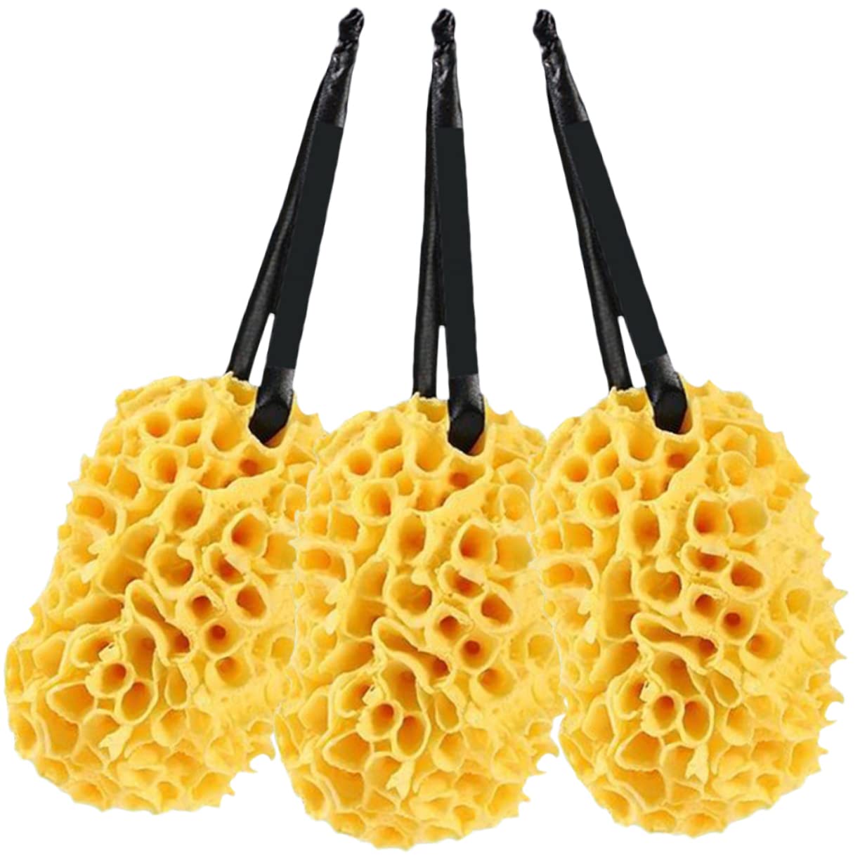 ARTSEWPLY 3Pcs Honeycomb Bath Balls Shower Sponge Body Scrubber for Gentle Exfoliation and Cleansing for Daily Skin Care and Comfortable Bathing Experience