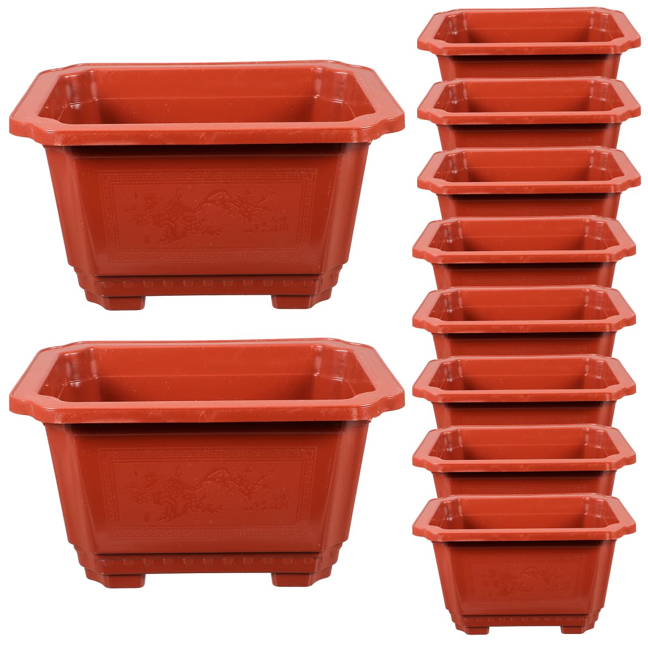 Pots de fleurs pour plantes grasses évitant le pourrissement : le lot de 10 contenants drainants