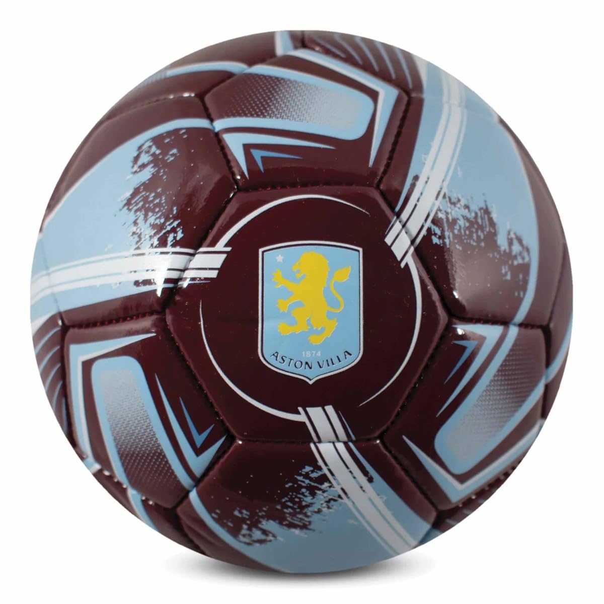 Hy-Pro Officially Licensed Aston Villa F.C. Football - Size 1, Turbine Design, Aston Villa F.C. Merchandise, Training, Match, Collectible For Kids and Adults