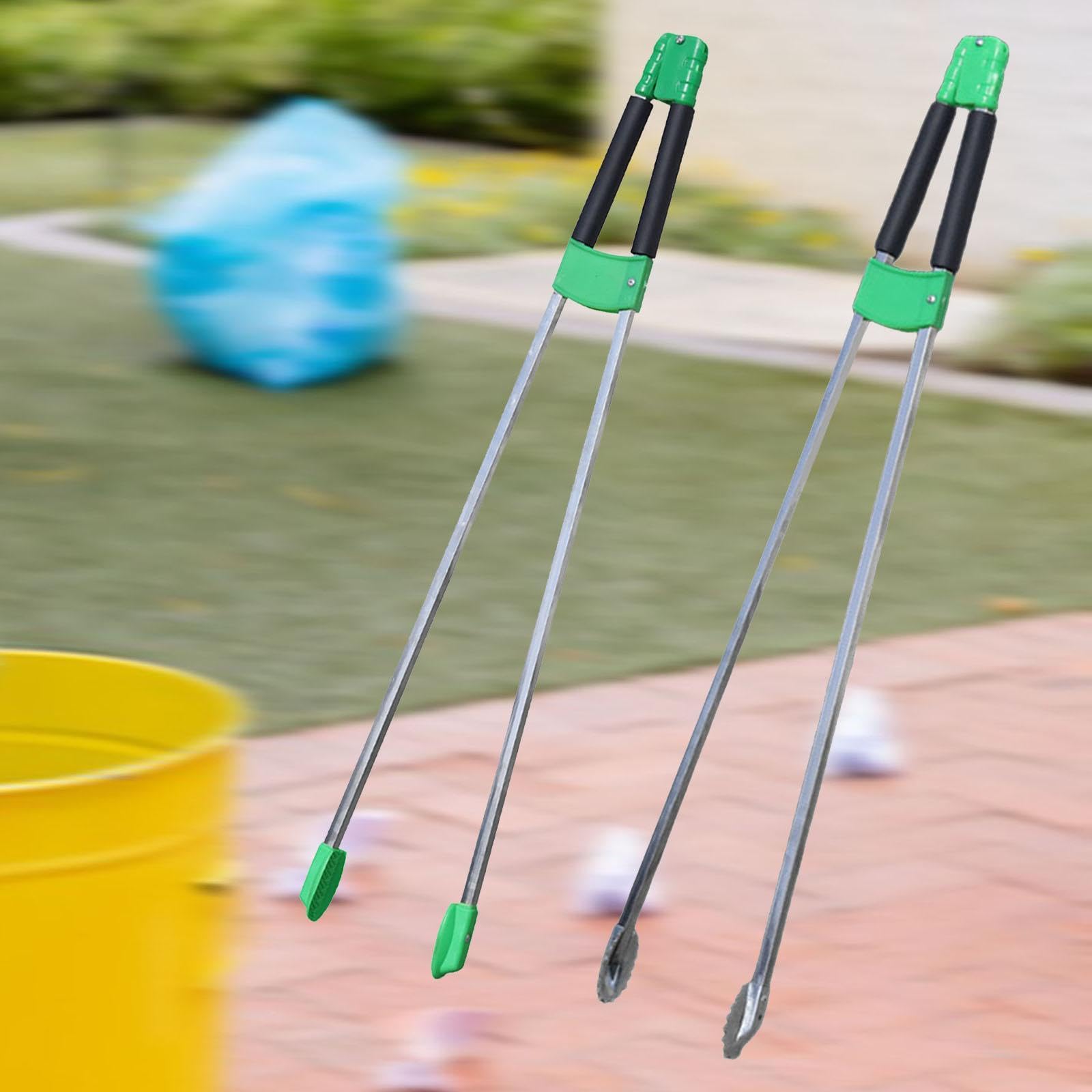 Recolector de Basura Garra Recogedora de Basura Pinza para Recoger Basura Herramienta para Alcanzar Objetos con Material Agarre Ergonómico Ad, 88cm