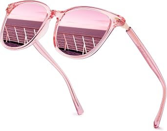Myiaur Womens Polarized Sunglasses with Mirrored Lens & UV400 Protection - Trendy & Stylish Large Sun Glasses