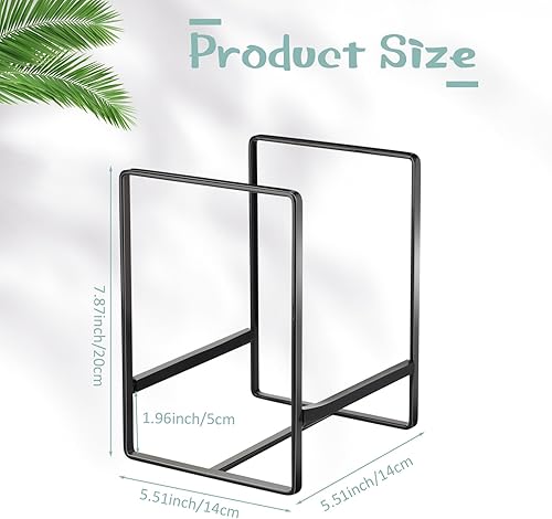 Miniatura 2 de Skylety Organizador de 8 soportes de platos de metal para almacenamiento de platos, estante vertical de platos para gabinete, platos, tazones,