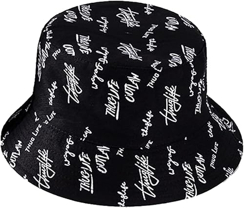 Miniatura 1 de Sombrero de pescador con estampado reversible plegable unisex para hombres y mujeres, gorra de pescador de playa