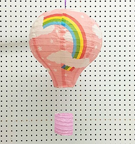 Joinwin® Pack of 10 Pieces Hot Air Balloon Paper Lantern Chinese Japanese Paper Lamps Party Paper Lanterns Lantern Ball Lamps Decorations Christmas String Lights Rainbow Mixed Colors 12''