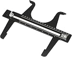QWORK Brake Measuring Tool 6.5-14.25 Inch - Professional Precision Brake Resetting Gauge Tool Dual Scale Combination for Rear Drum Brake Lining Shoe, Disc Rotors, Parking, Hand Brakes