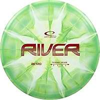 Latitude 64 Retro Burst River Disc Golf Fairway Driver - Easy-to-Throw Beginner Driver, Straight Flying, Max Glide, 170g+ Green Burst Patterns