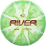 Latitude 64 Retro Burst River | Disc Golf Fairway Driver | Easy-to-Throw Disc Golf Driver for Beginners | Straight Flying | 170g+ Frisbee Disc | Unique Burst Patterns | Green