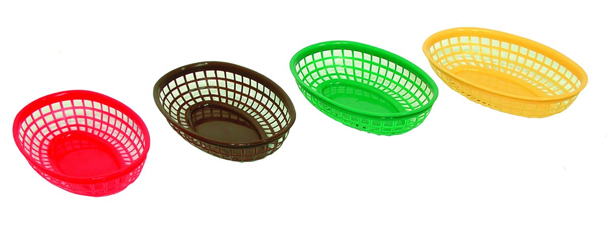 Update International Oval Fast Food Baskets [Set of 12]