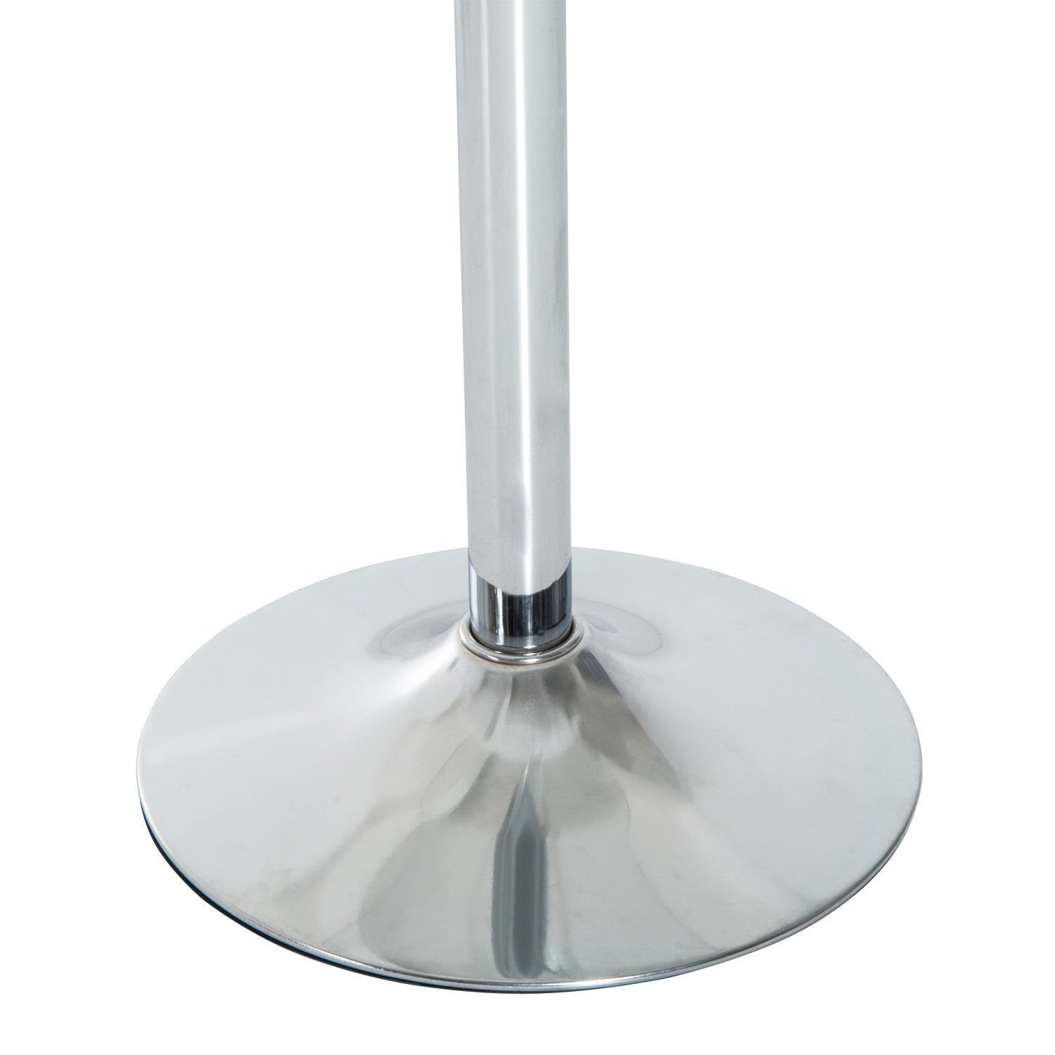 HOMCOM Mesa de Comedor Redonda para 2 Personas Ø70 cm Moderna Plateada | Mesa de Cocina, Superficie de Vidrio Templado, Base de Acero, para Salón, Comedor