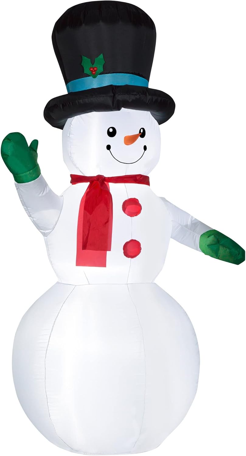 Holiday Time 7ft Waving Snowman Inflatable