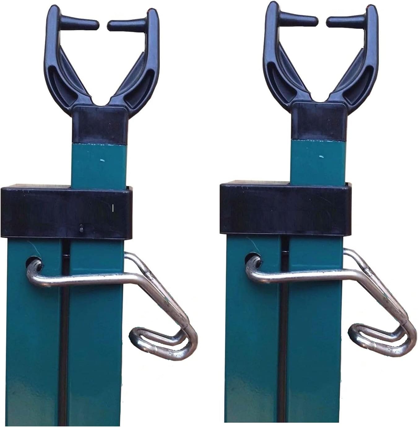 2PC's pk of Addiz Prop Square Metal Galvanised Washing Line Outdoor Extendable Washing Line Pole Cloths prop Laundry Support pole Extending garden