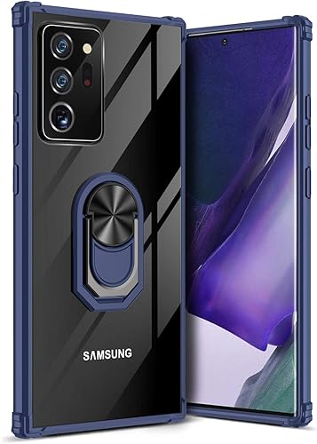 Funda con función atril para Samsung Galaxy Note 20 Ultra, funda transparente de protección contra caídas para Galaxy Note 20 Ultra, carcasa delgada