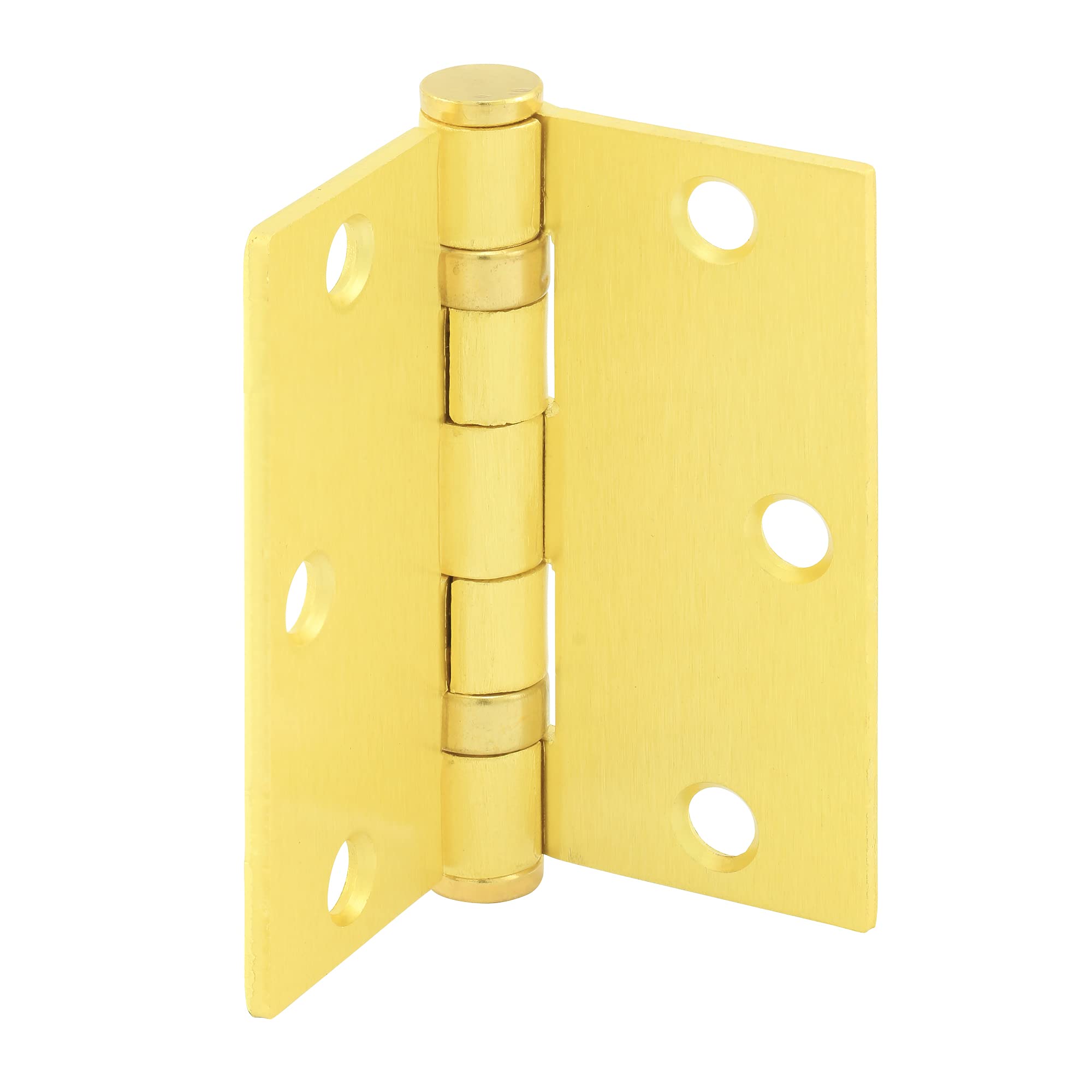 Charnière à roulement à billes 8,9x8,9 cm Prime-Line lot de 3 ferrures laiton satiné vis