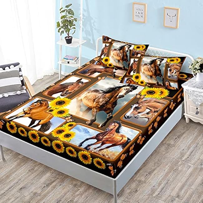 HOSIMA Gaming Bedding Gamepad Fitted Sheet Twin Size and Gamer Bedding Sets for Boys Used to Gamer Room Decor,1 Fitted Sheet+2 Pillowcases.