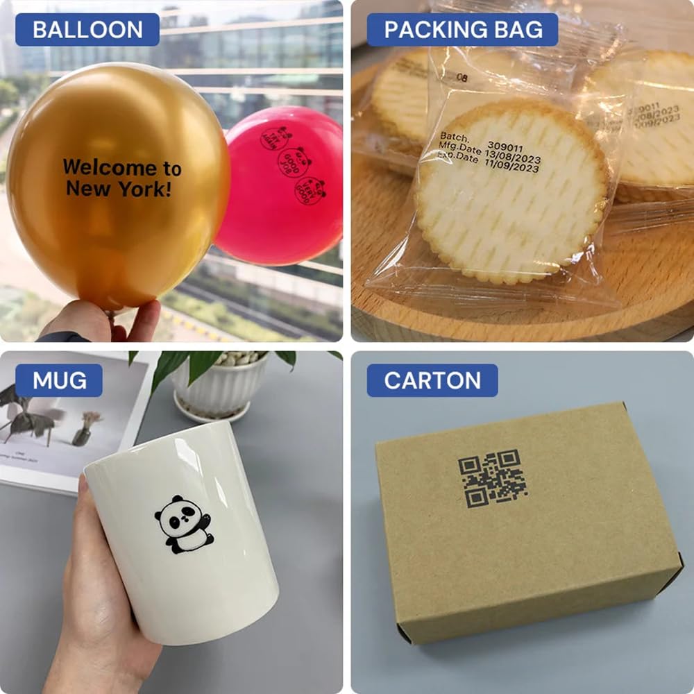 EVEBOT PrintInd Industrial Inkjet Printer Encres à séchage rapide des logos d'impression d'encre permanents ou étiquette sur une variété de surfaces, y compris le plastique et la toile en verre