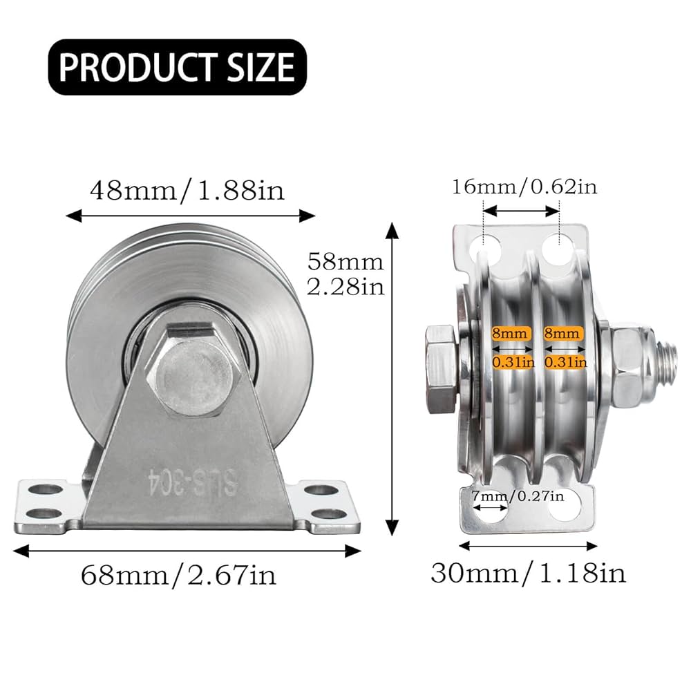 ベアリング プーリー ホイール,, 33個 外径90mm ケーブルマシン