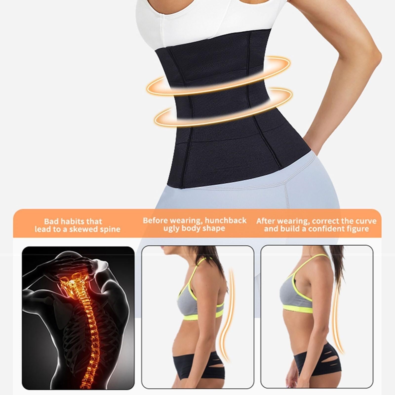 Ceinture de Sudation Ceinture Amincissante Body Shaper Sous-vêtements Correcteurs Pour Le Ventre Ceinture De Maintien Pour La Taille Ceinture Gainante Ceinture Abdominale