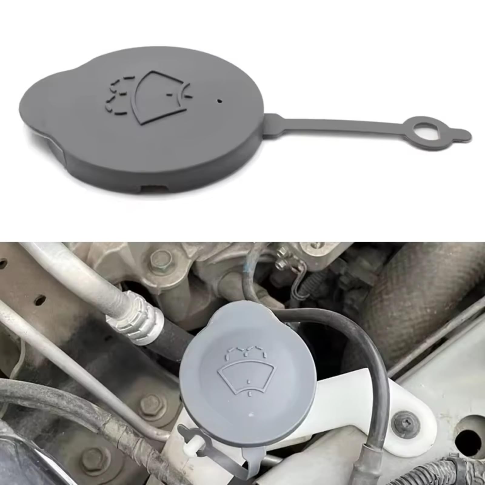 Pokrywa zbiornika płynu do spryskiwaczy szyb Nissan Micra K13 i March K13 (2011–2022), numer części 28913-1HA3A