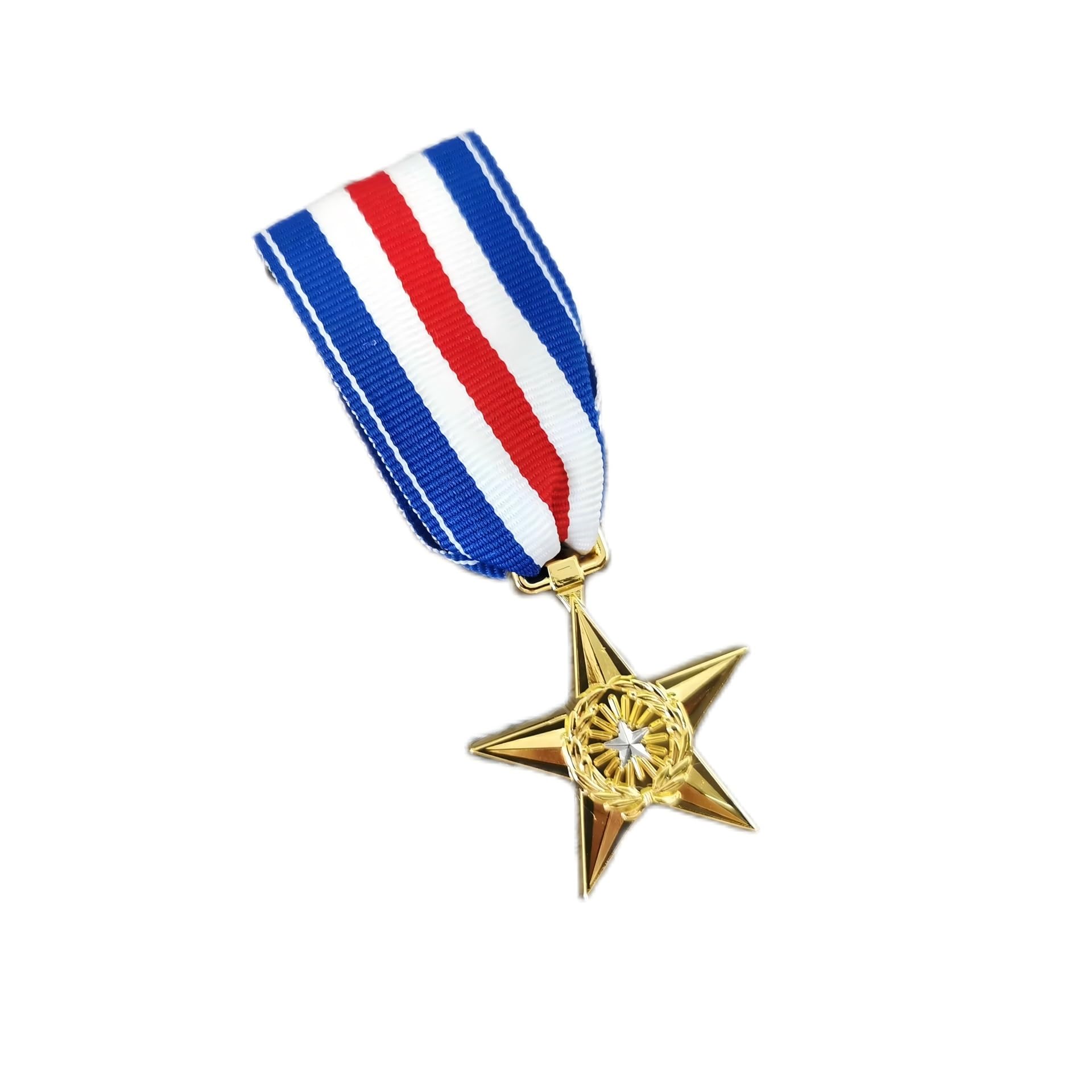 Amazon.co.jp: 米軍勲章スターメダルの複製シルバースター軍事勲章