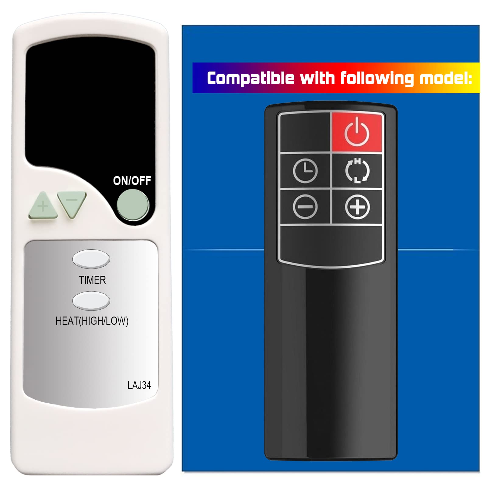 GENGQIANSIReplacement Remote Control for Lasko 2033683A 2033683 CC24910 Cyclonic Ceramic Heater