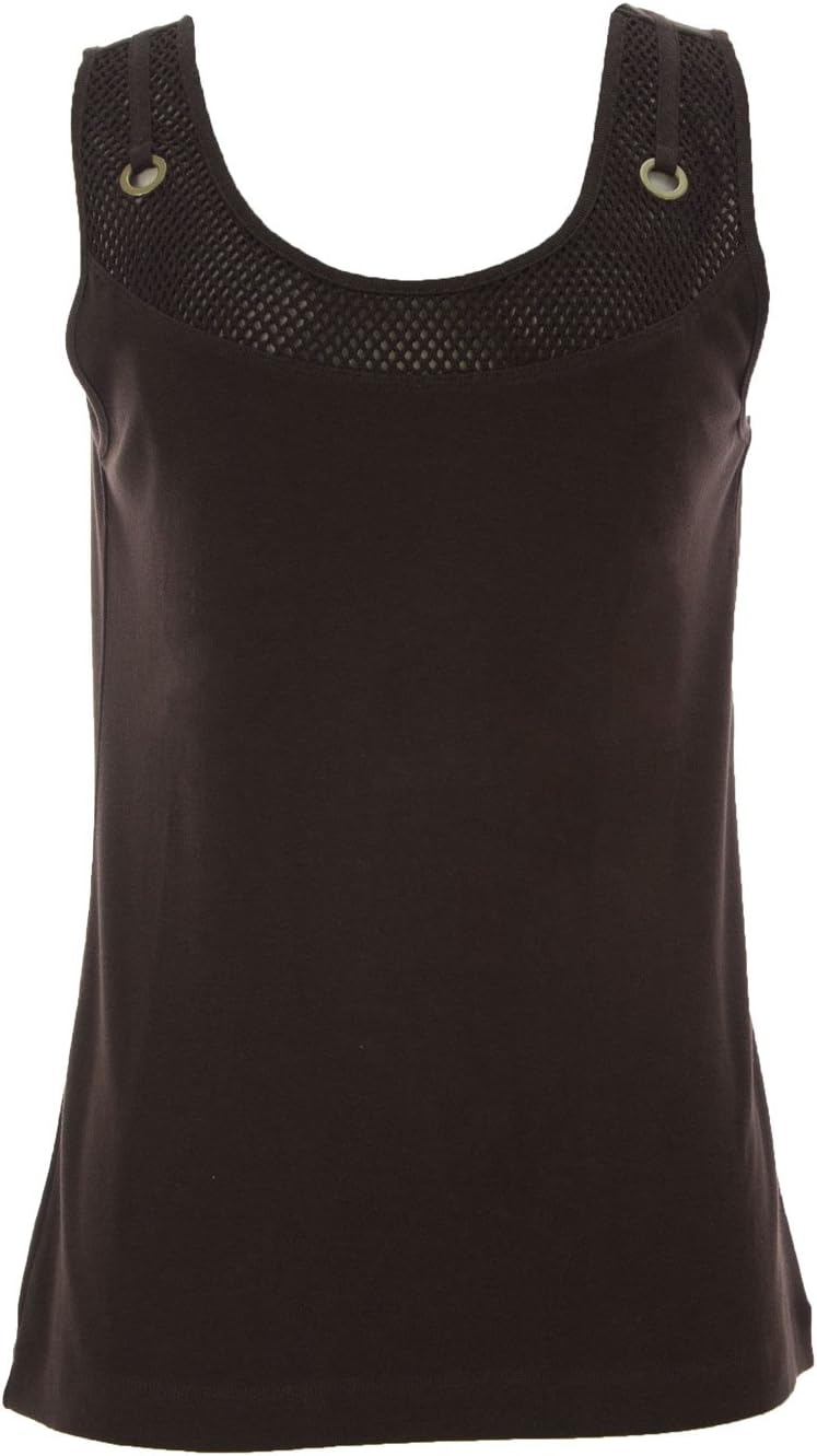 Joan VassWomen's Mesh Tank Top Persian Blue