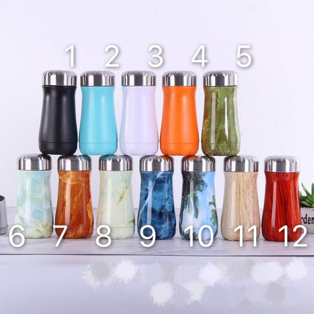 Wide Mouth Sports Water Bottle,stainless Steel Insulation Pot Vacuum Insulated Tea Cup Large Capacity Travel Cup Leak-proof Drinks Bottle-e 300ml